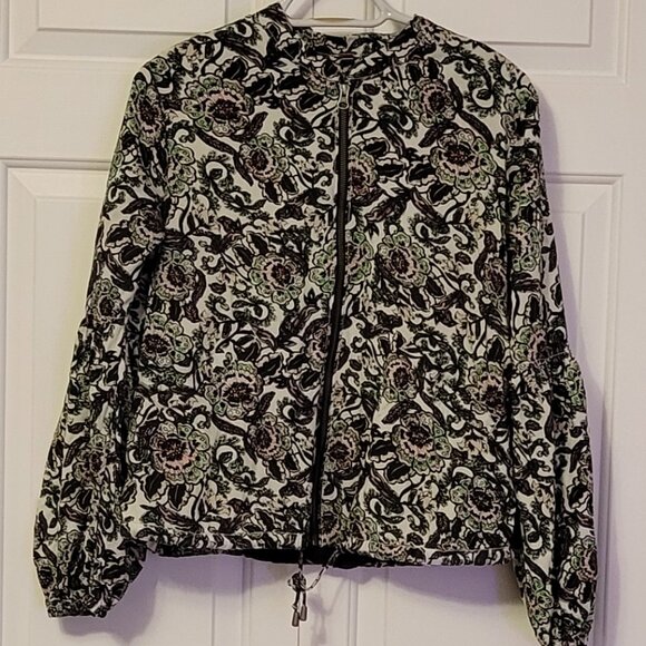 Free People Jackets & Blazers - Light Weight Floral Bomber Indoor/Outdoor Blazer With Balloon Sleeve